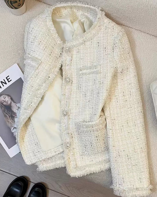 Luxe Pearl Accent Blazer 00363