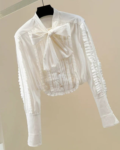 Grand Bow Statement Blouse 00156