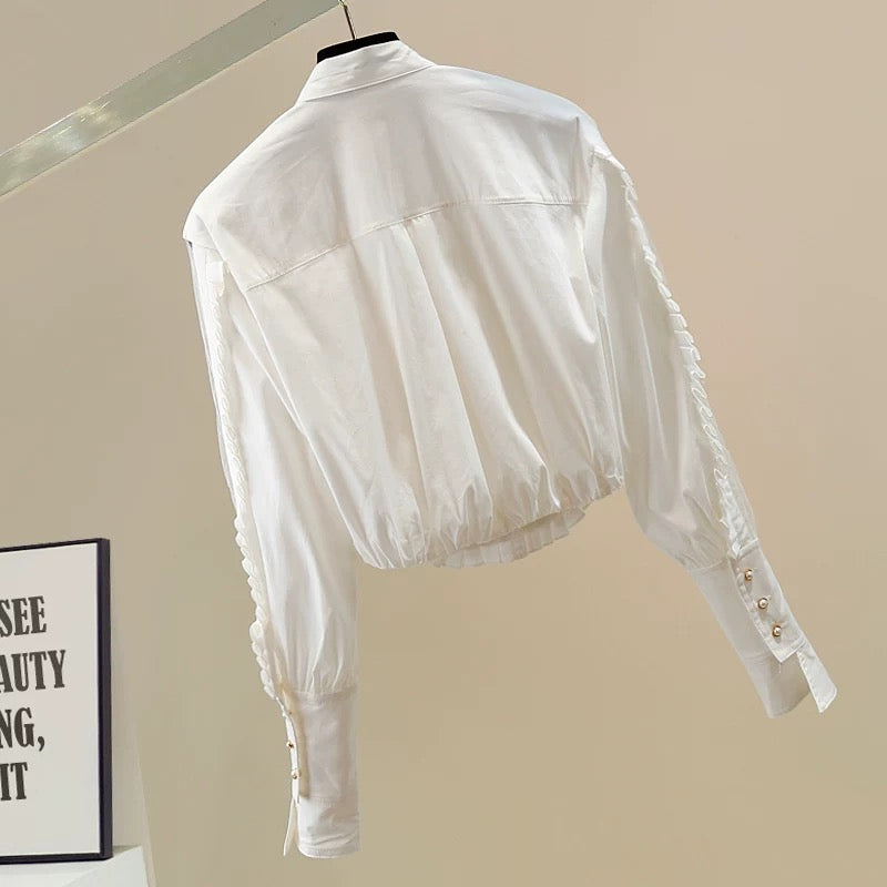 Grand Bow Statement Blouse 00156