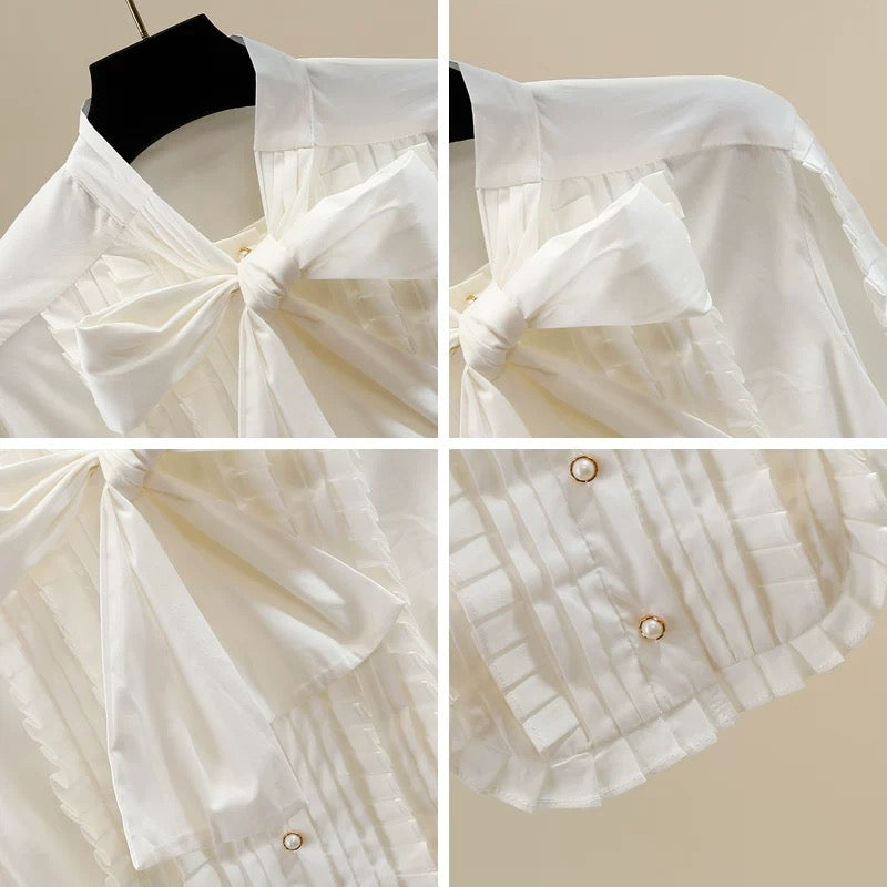 Grand Bow Statement Blouse 00156