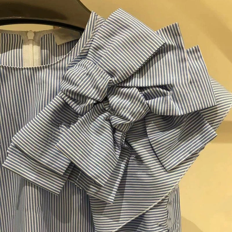 Grand Bow Ruffle Blouse 00227