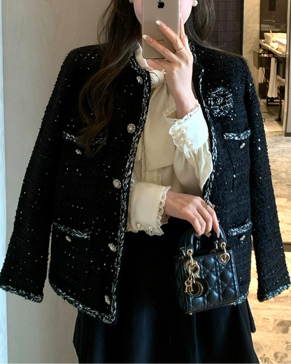 Midnight Sparkle Tweed Jacket 00312