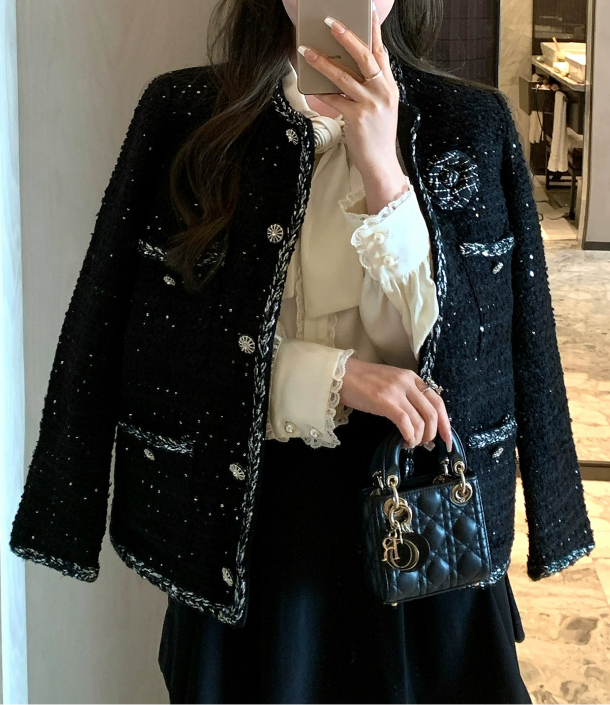 Midnight Sparkle Tweed Jacket 00312