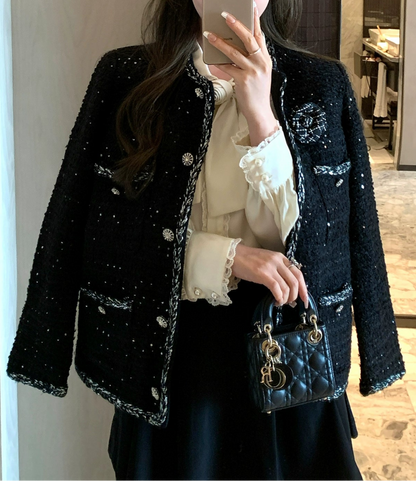 Midnight Sparkle Tweed Jacket 00312
