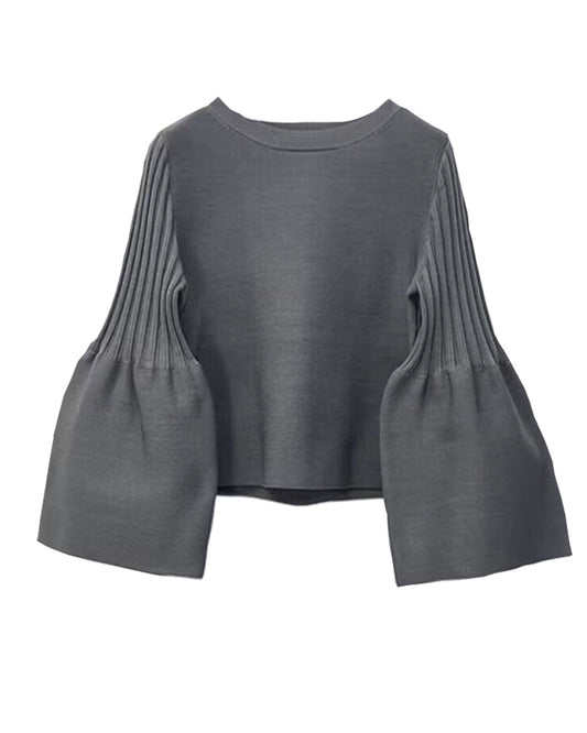 Flare Sleeve Knit Top 00386