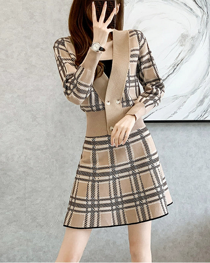 Classic Plaid Two-Piece Set 00462