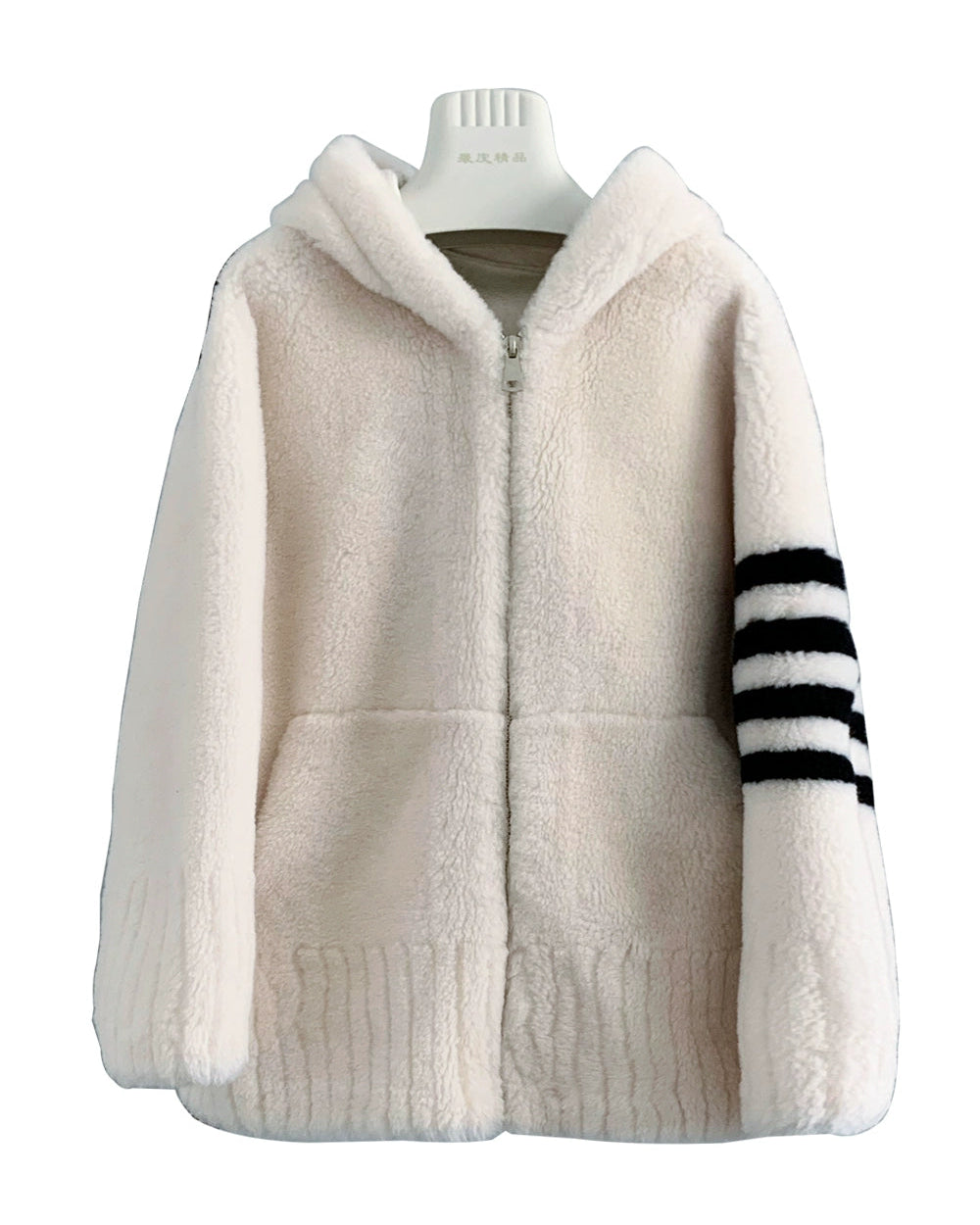 Cozy Wool-Blend Hooded Jacket 00519