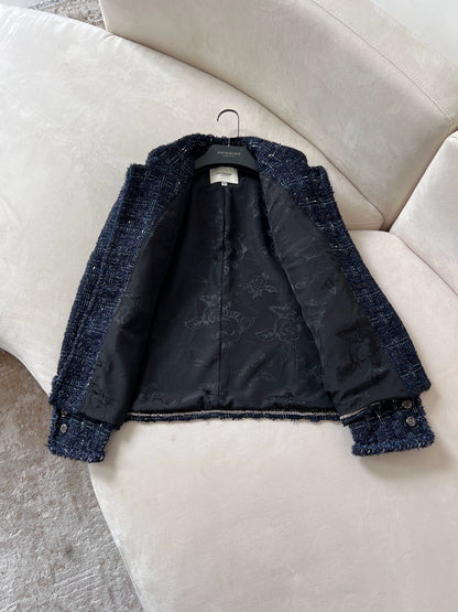 Navy Tweed Classic Jacket 00307