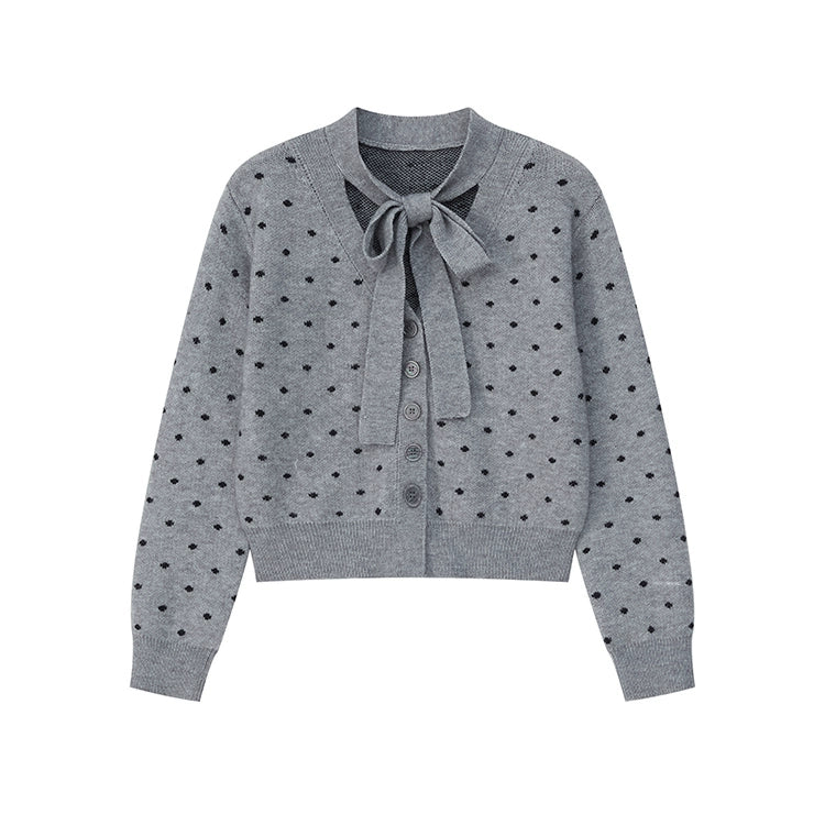Polka Bow Knit 00341