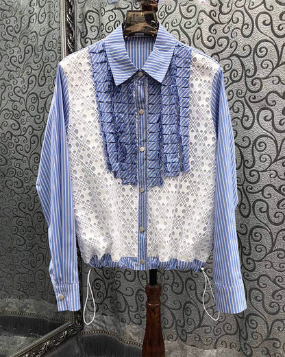 Layered Lace Shirt 00373