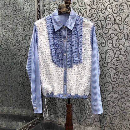 Layered Lace Shirt 00373