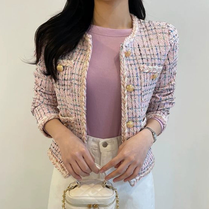 Multiple Color Tweed Jacket 00106