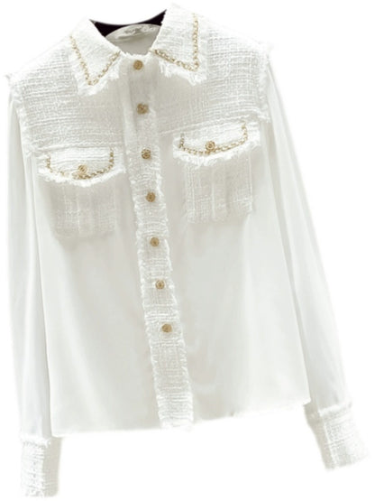 Tweed Simple Shirt 00118