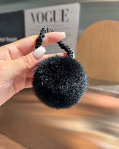 Fluffy Fur Ball Hair Tie 00479