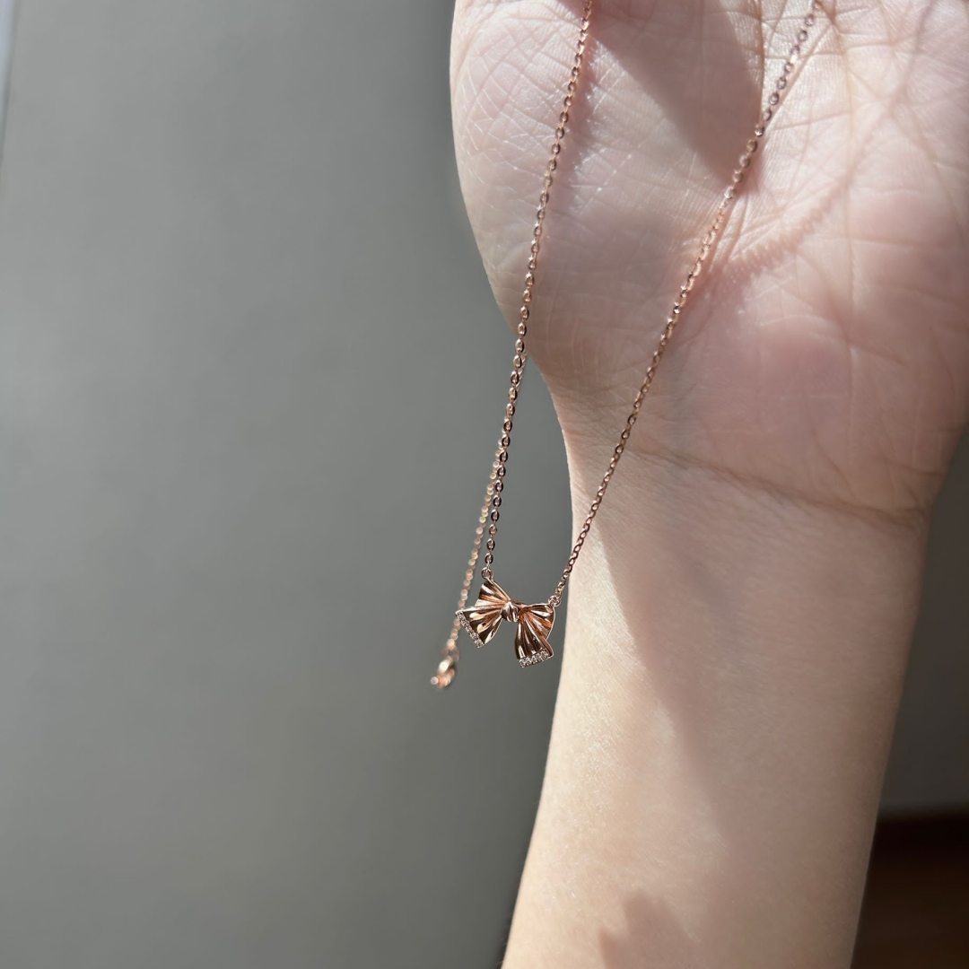 Grace Ribbon Necklace 00141