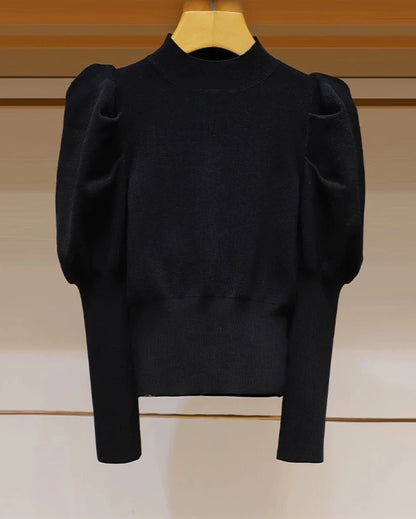 Puffed Long Sleeve Sweater 00022