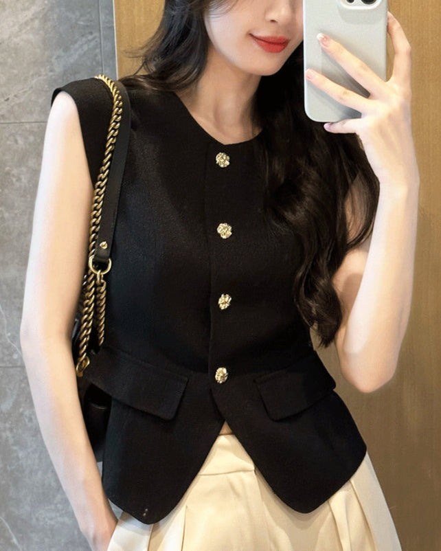 V-Cut Tailored Vest 00214