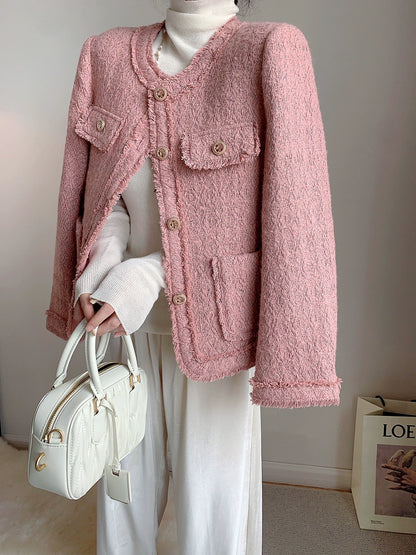 Blush Tweed Jacket 00337
