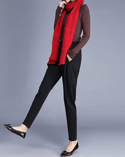 Refined High-Rise Tapered Trousers 00495