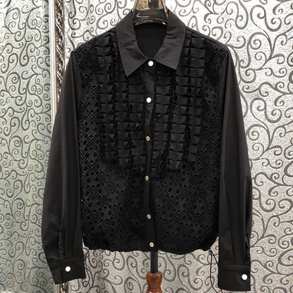 Layered Lace Shirt 00373