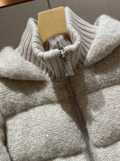 Pale Gray Down Jacket 00015
