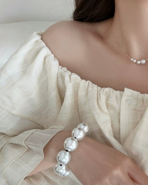 Luxe Round Pearl Hair Tie 00513
