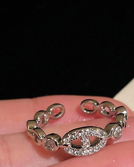 Crystal Loop Ring 00528