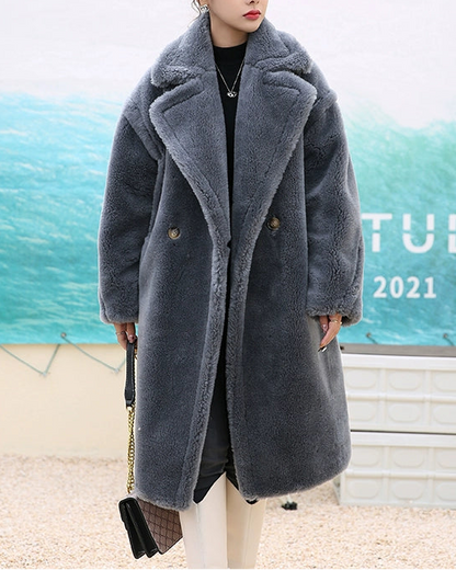 Luxe Teddy Long Coat 00471