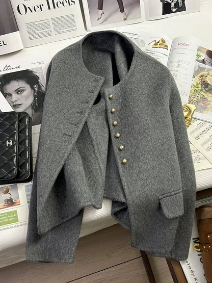 Charcoal Elegance Jacket 00365