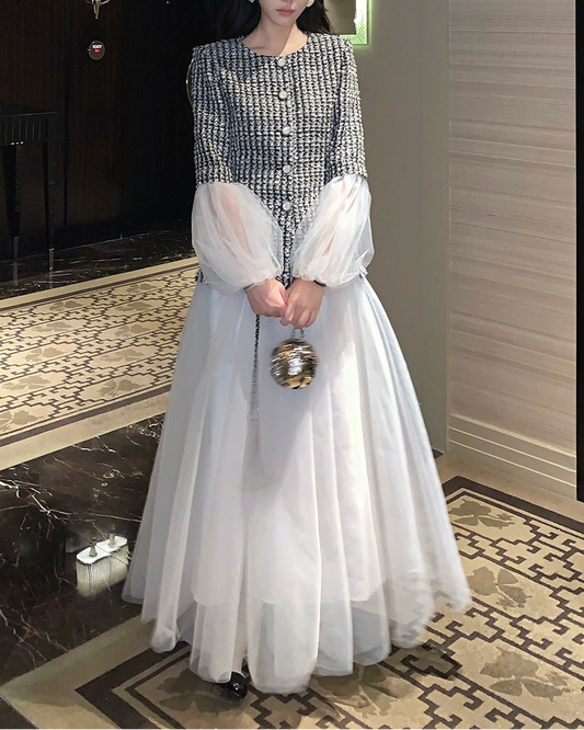 Classic Tweed Layered Set 00464