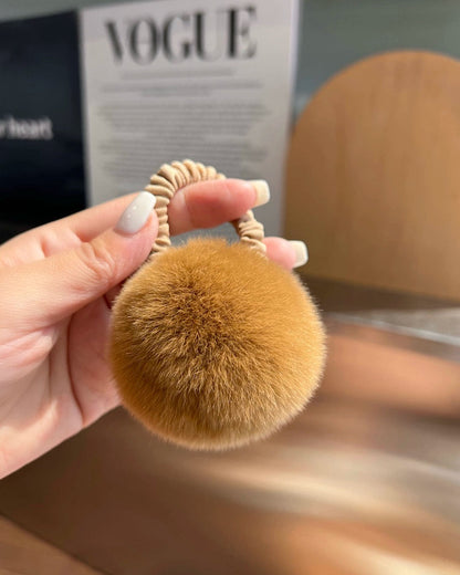 Fluffy Fur Ball Hair Tie 00479