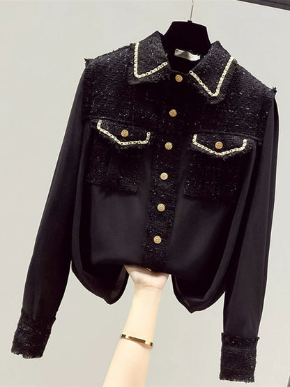 Tweed Simple Shirt 00118