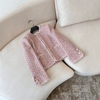 Blush Bloom Tweed Jacket 00316