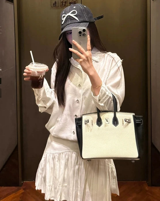 Bow Embroidery Soft-top Baseball Cap 00125