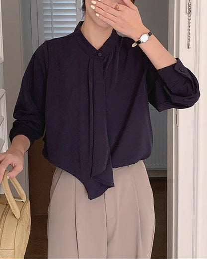 Soft Flow Asymmetrical Shirt 00177