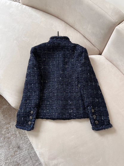 Navy Tweed Classic Jacket 00307