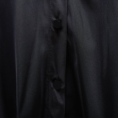 Black Tulle Long Sleeve Shirt 00133
