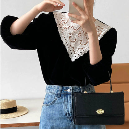 French Vintage Lace Top 00376