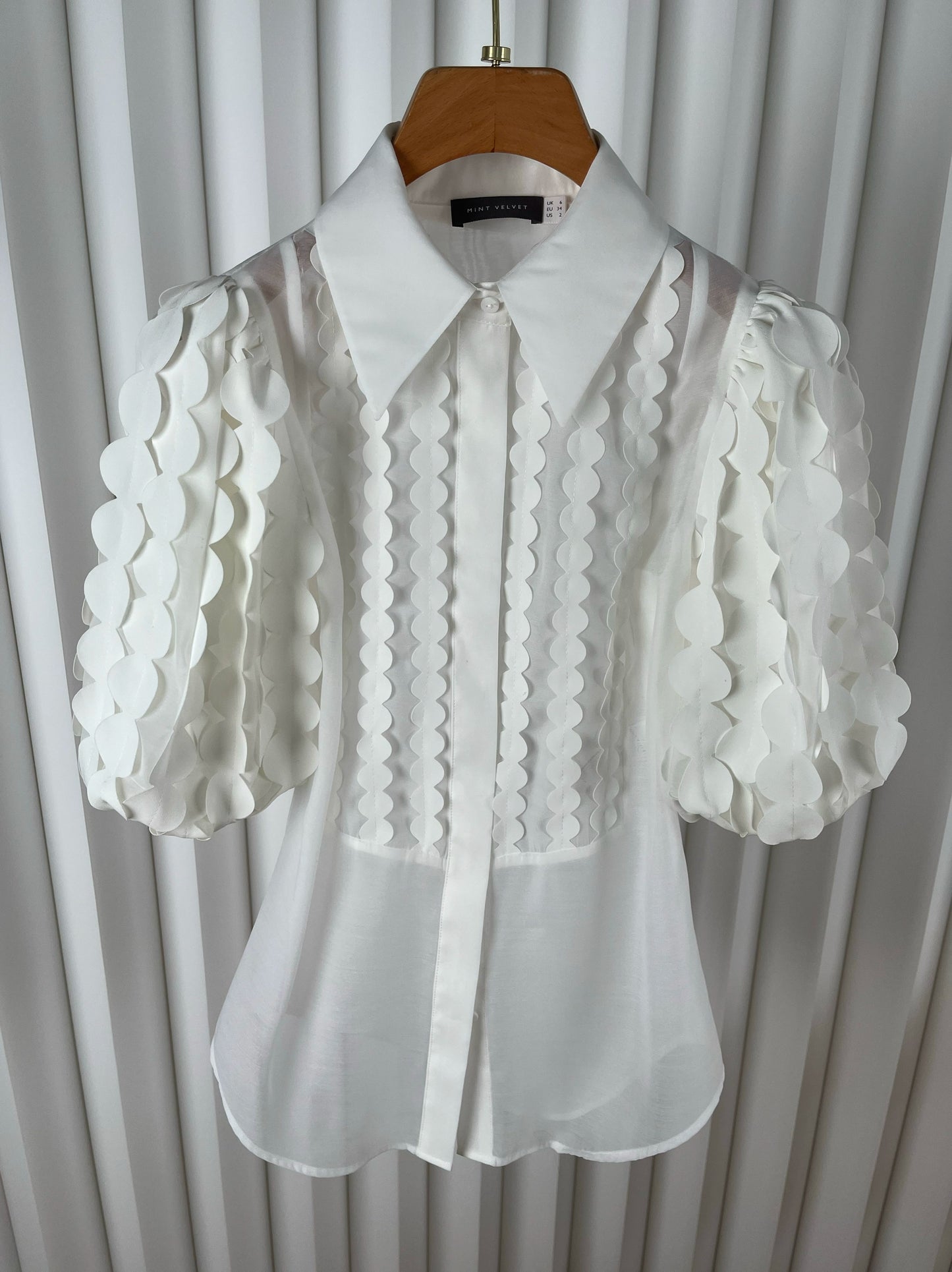 Circle Lace Volume Shirt 00289