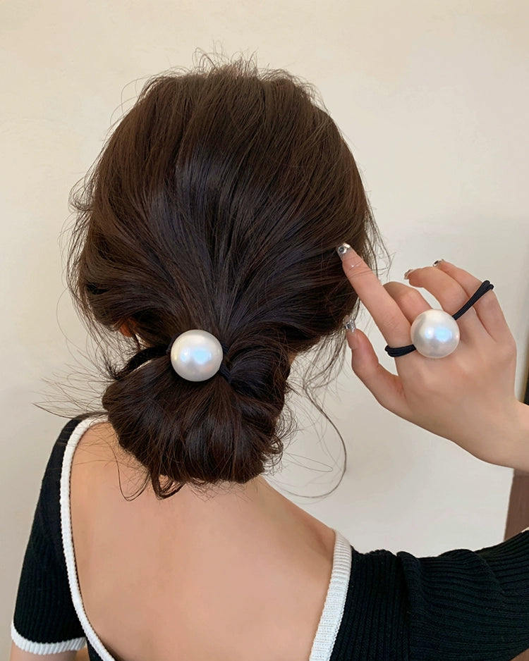 Luxe Single Pearl Hair Tie 00483