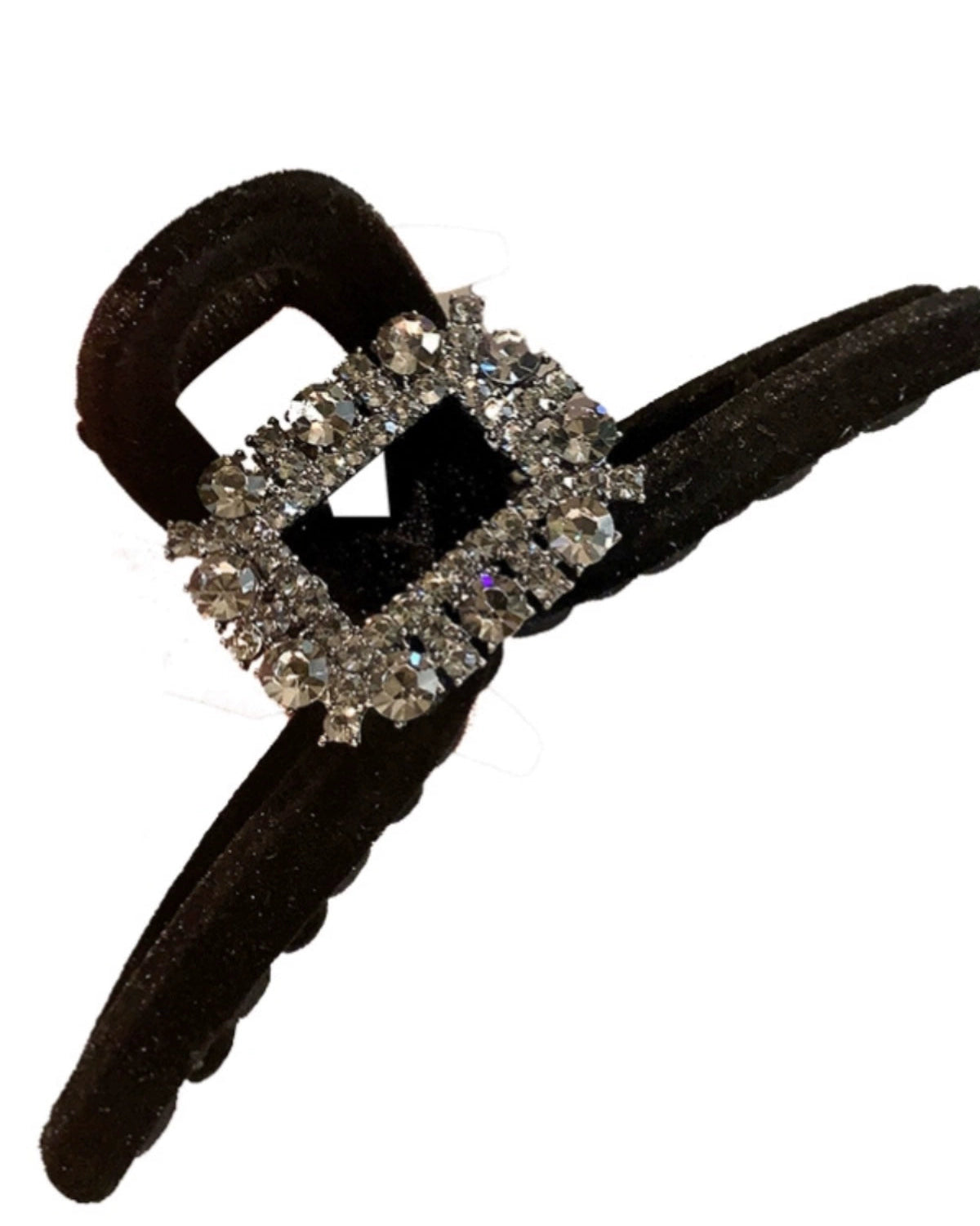 Velvet Crystal Square Hair Claw 00474