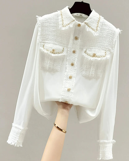 Tweed Simple Shirt 00118