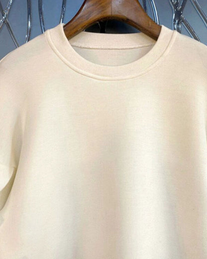 Ruffle Sleeve Sweatshirt 00439