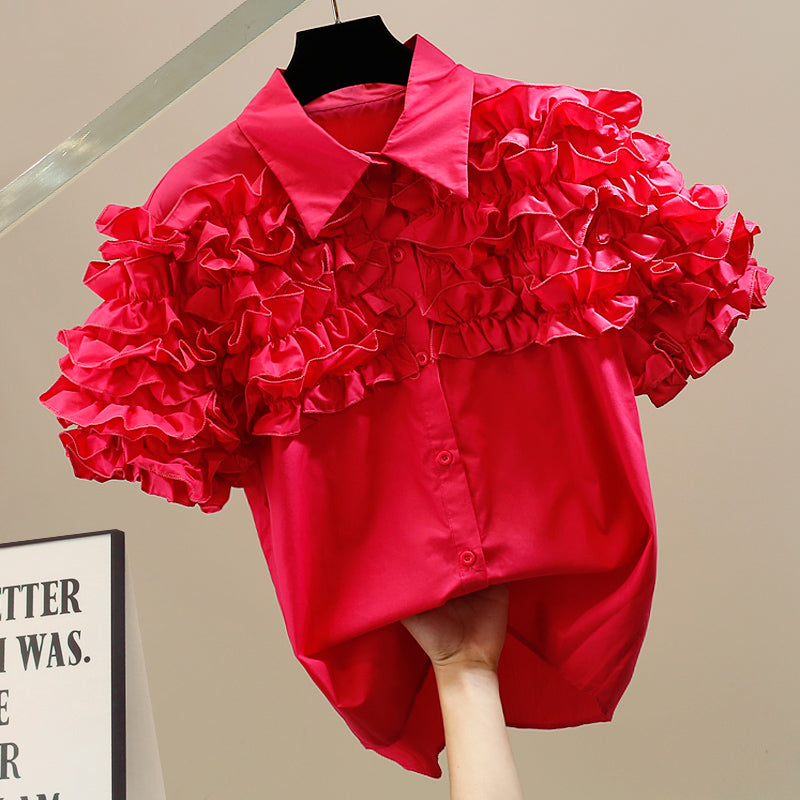Airy Flounce Blouse 00244