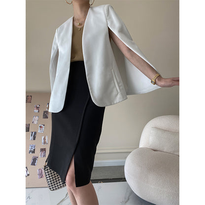Cape Like Suit Jacket 00138