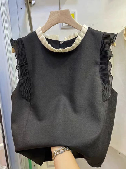 Frill Collar Top 00260