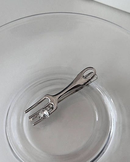 Silver Cutlery Hair Clip Set 00481