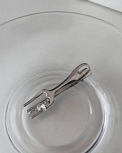 Silver Cutlery Hair Clip Set 00481