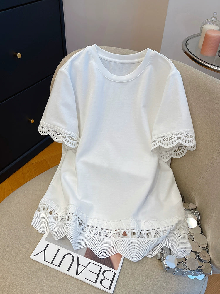 Lace Whisper Tee 00257