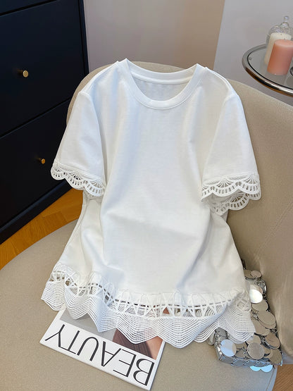 Lace Whisper Tee 00257